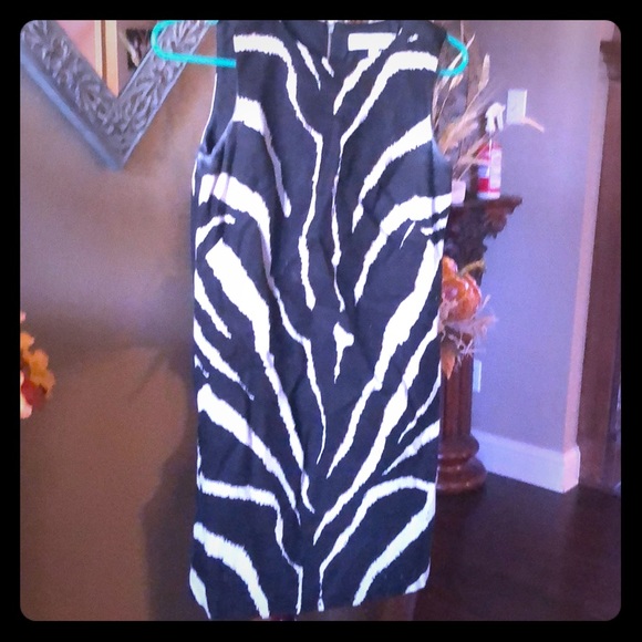 LOFT Dresses & Skirts - Ann Taylor Loft Zebra print Shift Dress size 2P